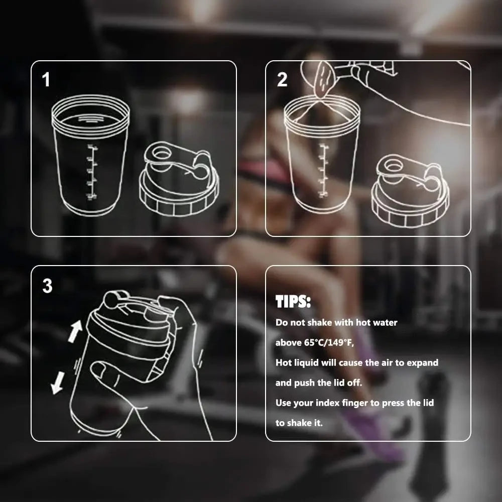 3-Layer Shaker Bottle